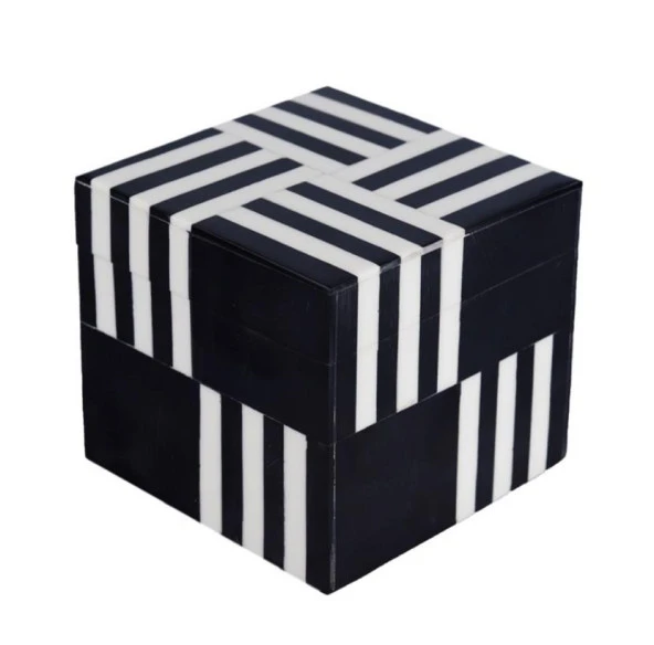 Lucky Art Siyah Kare Kutu 10x10 cm DGY 025 ürün görseli 1