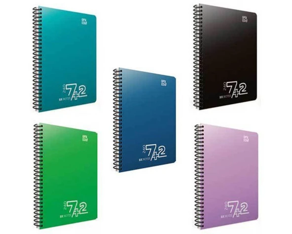 Gıpta Notes A4 Spirali Seperatörlü Pp Kapak Defter 240 Yaprak 7+2 5037 ürün görseli 1