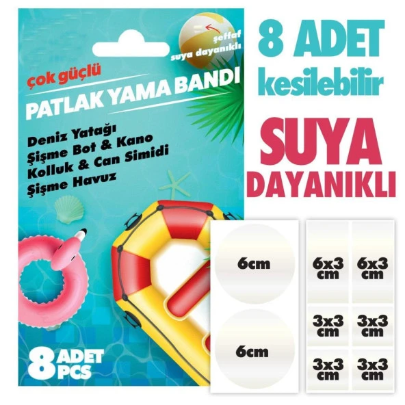 Patlak yama bandı Deniz yatağı,Şişme bot,Kano,Şişme havuz,Can simidi Tamir Bandı ürün görseli 1