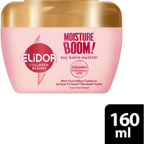 ElidorCollagen Blends Saç Bakım Maskesi Moisture Boom Yoğun Nem Terapisi 160 Ml ürün görseli 1