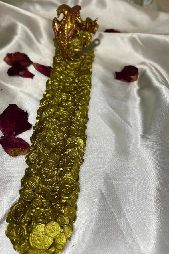 Ejderha Dragon Para Bereket Çubuk Tütsülük Gold ürün görseli 1