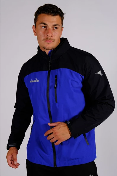 Diadora Elite - Erkek Mavi-Lacivert Su Geçirmez Spor Yağmurluk - 44YĞM10ELT ürün görseli 1