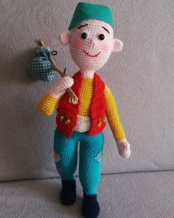 Keloğlan Amigurumi Organik Oyuncak ürün görseli 1