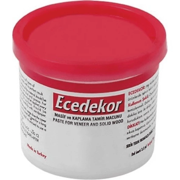 Ece Dekor Ahşap Masif ve Kaplama Dolgu ve Tamir Macunu Meşe Rengi 200 Gr. ürün görseli 1