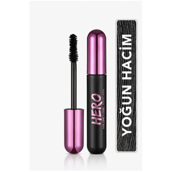Flormar Hero Volume&Curl Mascara Yoğun Hacim Ve Kıvrım Veren Maskara ürün görseli 1