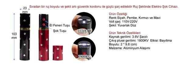 Ruj Şeklinde El Feneri - Resim 3