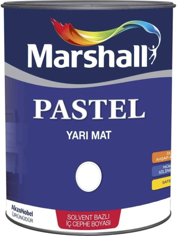 MARSHALL PASTEL YARI MAT 2.5 LT BEYAZ BOYA ürün görseli 1