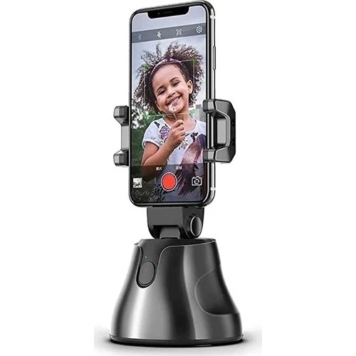 360° Hareket Algılayıcı Sensörlü Akıllı Çekim Selfie Video Takip Tripodu ürün görseli 1