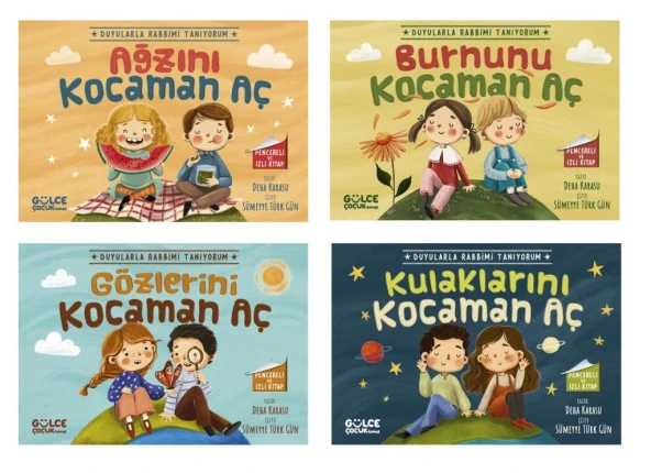 Duyularla Rabbimi Tanıyorum Seti Pencereli Kitaplar (4 Kitap) ürün görseli 1