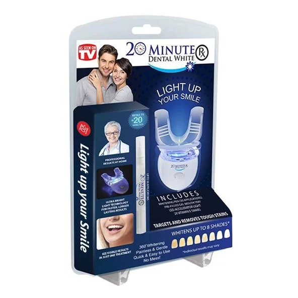 20 Minute Led Işıklı Dental White Diş Beyazlatıcı ürün görseli 1