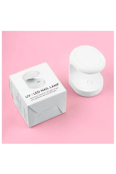 Mini Uv Led Işık Oje Tırnak Kurutucu Tasarımlı Express Protez Tırnak Kiti Kurutma Cilası ürün görseli 1