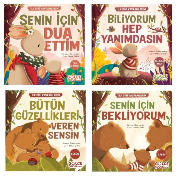 Süreyya Ülker Aydın İlk Dini Kavramlarım 4 Kitap (Dua Etme + Şükür + Sabır + Allaha İman) ürün görseli 1