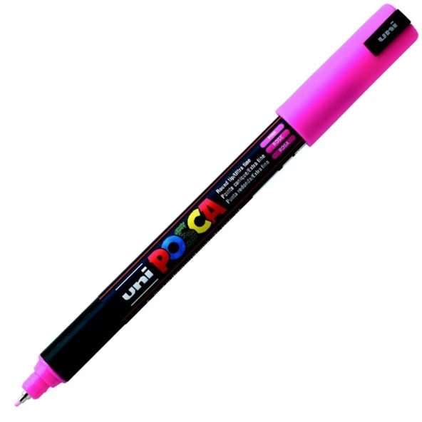 Uni-Ball Markör Boyama Posca Su Bazlı Poster 0.7 MM Pembe (6 Lı Paket) ürün görseli 1