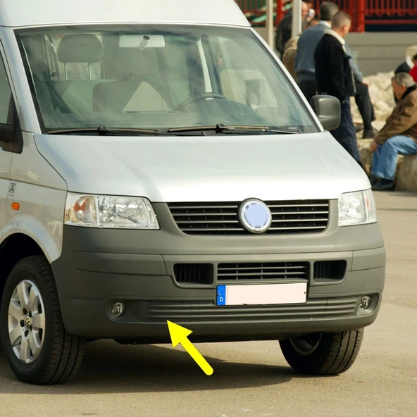VW Transporter 2004-2010 Ön Tampon Sağ Sis Farı Çerçevesi 7H0807490B ürün görseli 1