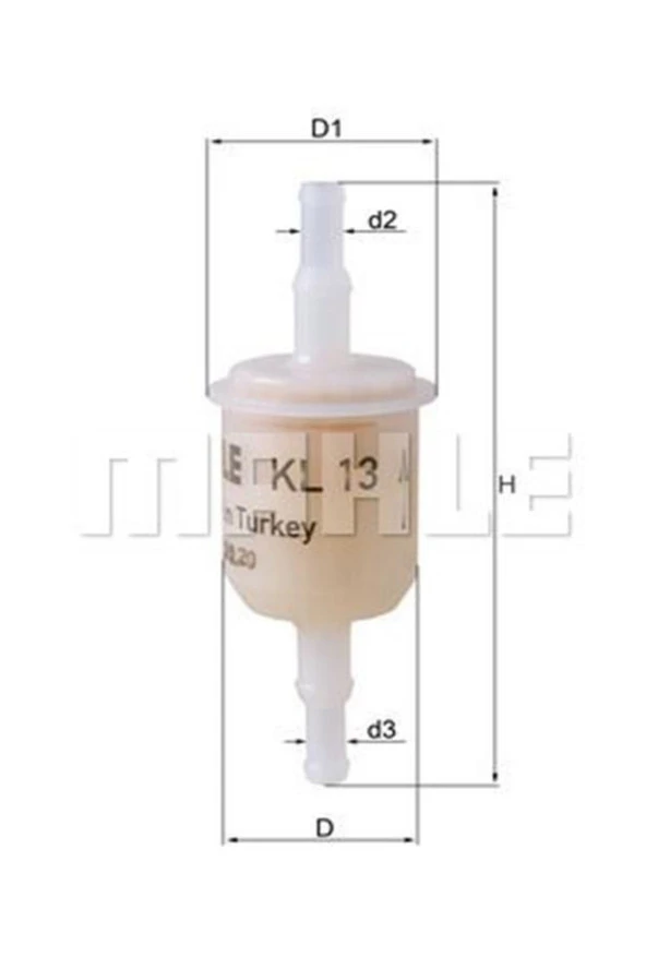 Mahle Kl13of Unıversal Benzin Filtresi Tofas V.b 13321278272 82425649 (WE664836) ürün görseli 1