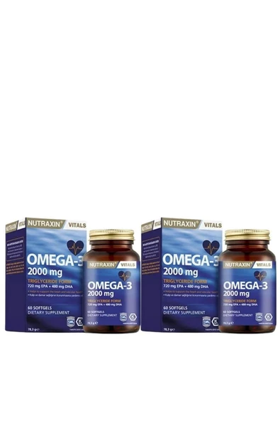 Nutraxin Omega 3 2000 Mg 60 Tablet X 2 Adet - Resim 2