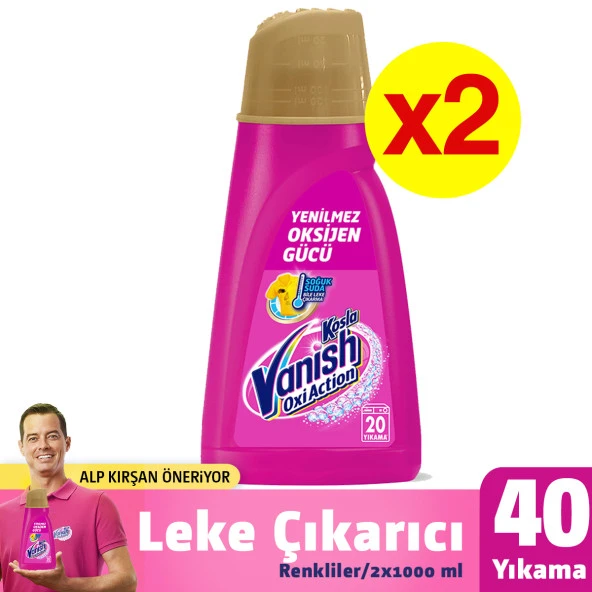 Vanish Kosla Oxi Action Gold Sıvı Leke Çıkarıcı 2 x 1 L ürün görseli 1