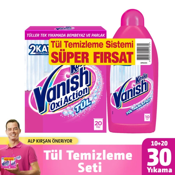 Vanish Kosla Tül Temizleyici 2'li Toz 450gr + Parlatıcı 450ml ürün görseli 1