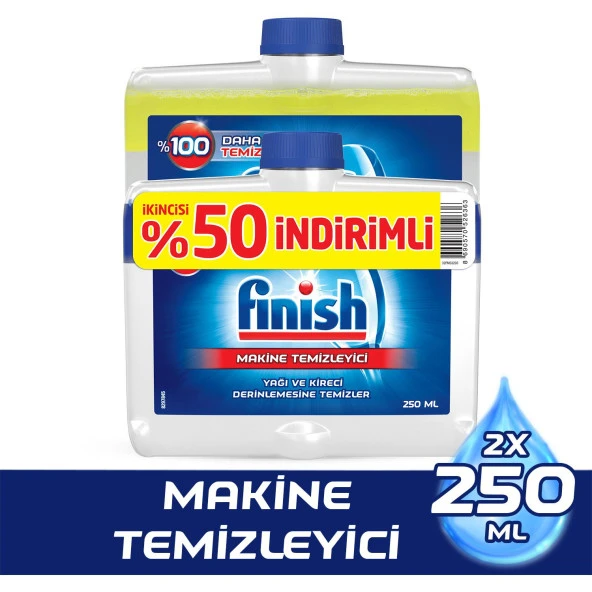 Finish Bulaşık Makinesi Deterjanı Makine Temizleyici Sıvı 2'li ürün görseli 1