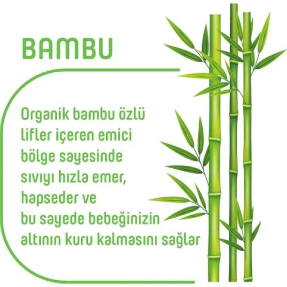 Pure Baby Organik Bambu Özlü Külot Bez 2'li Paket 4 Numara Maxi 96 Adet ürün görseli 1