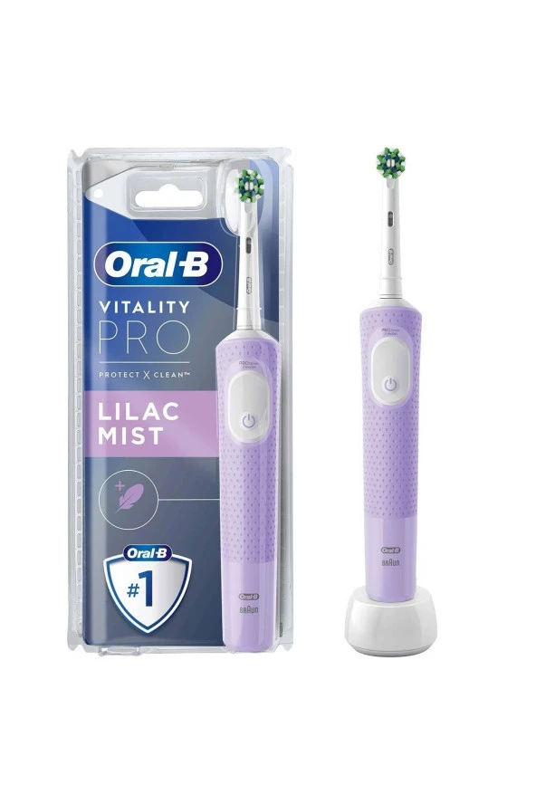 Oral-B Şarjlı/elektrikli Diş Fırçası Vitality Pro Lila Koruma Ve Temizlik ürün görseli 1