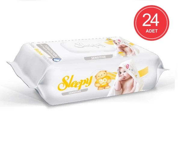 Sleepy Sensitive 90'lı Islak Havlu 24'lü Paket Toplam 2160 Yaprak ürün görseli 1