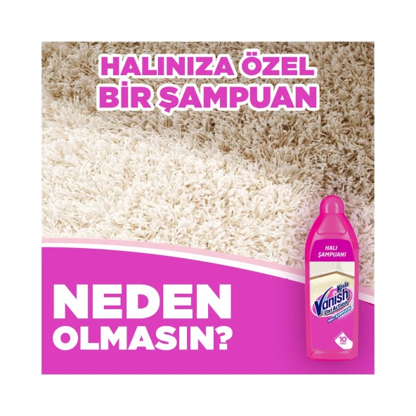 Vanish Kosla Halı Şampuanı Makine Yıkama 2'li Paket (2x850 ml) ürün görseli 1