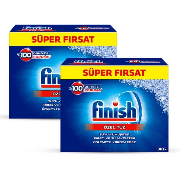 Finish Bulaşık Makinesi Deterjanı Makine Tuzu 3000 gr x 2 Adet ürün görseli 1