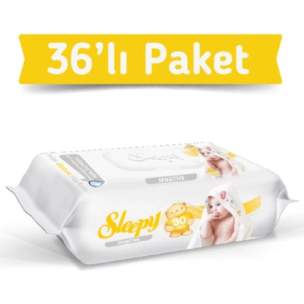 Sleepy Sensitive Islak Havlu Mendil 90'lı 36'lı 3240 Yaprak ürün görseli 1