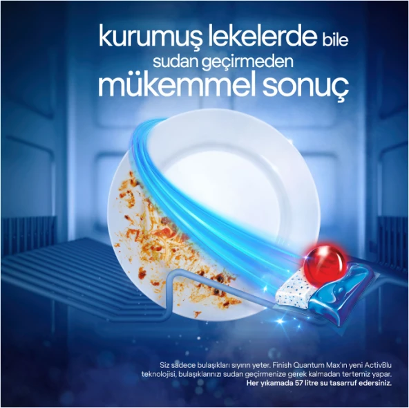 Finish Quantum Max Bulaşık Makinesi Deterjanı 2 x 85 Tablet - Resim 6