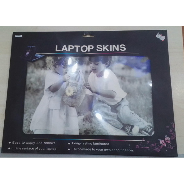 Laptop Sticker Notebook Pc Kaplama Etiketi (KIZ-ERKEK ÇOCUK) ( 36cm x 25cm ) ürün görseli 1