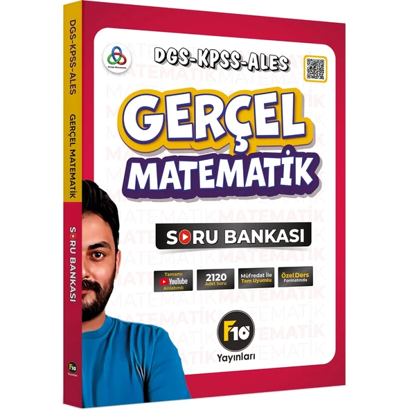 Gerçel Matematik DGS KPSS ALES Soru Bankası F10 Yayınları ürün görseli 1