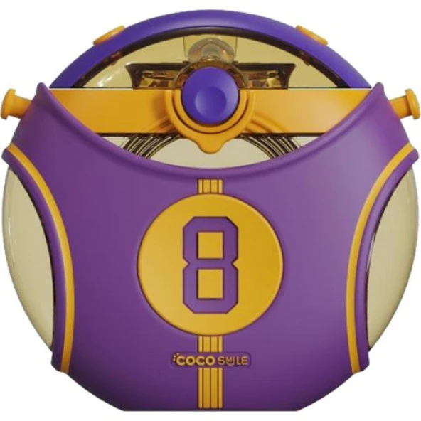Coco Smile CS 00008 Mor 630 ml Straw Basketball Tritan Matara ürün görseli 1