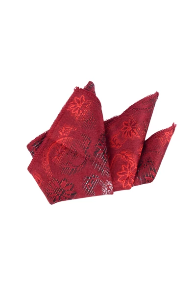 Cengiz İnler Çiçek Desen Mendilli Mikrofiber Erkek Kravat ürün görseli 1