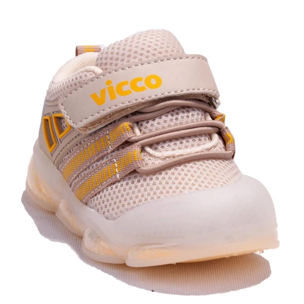 Vicco Orante 346E24Y150 Bej Işıklı Ortopedik Günlük Erkek Çocuk Spor Ayakkabı ürün görseli 1