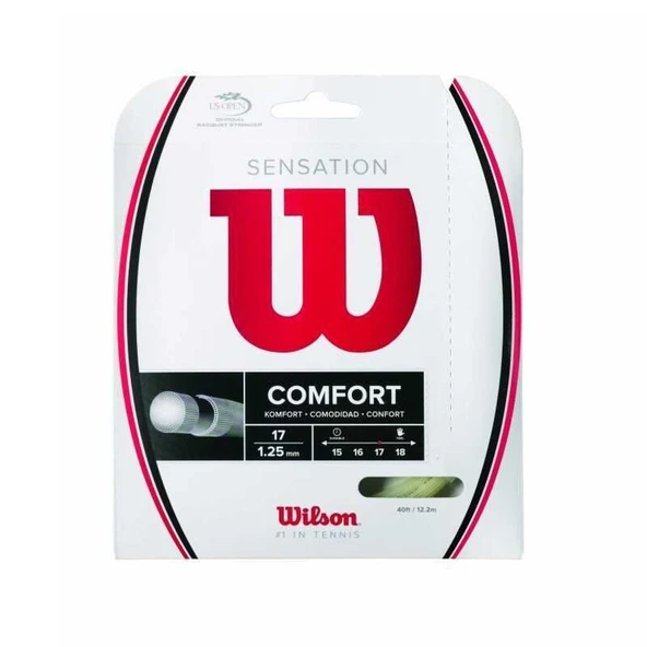 Wilson Sensation Natural 17/1.25 Tekli Kordaj WRZ941100 ürün görseli 1