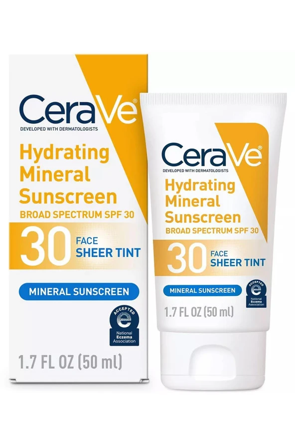 CeraVe Nemlendirici Mineral SPF30 Sheer Tint Yüz Güneş Kremi 50ML ürün görseli 1