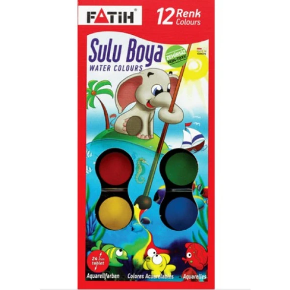 Fatih Jumbo Suluboya 12 Renk Js-12 ürün görseli 1