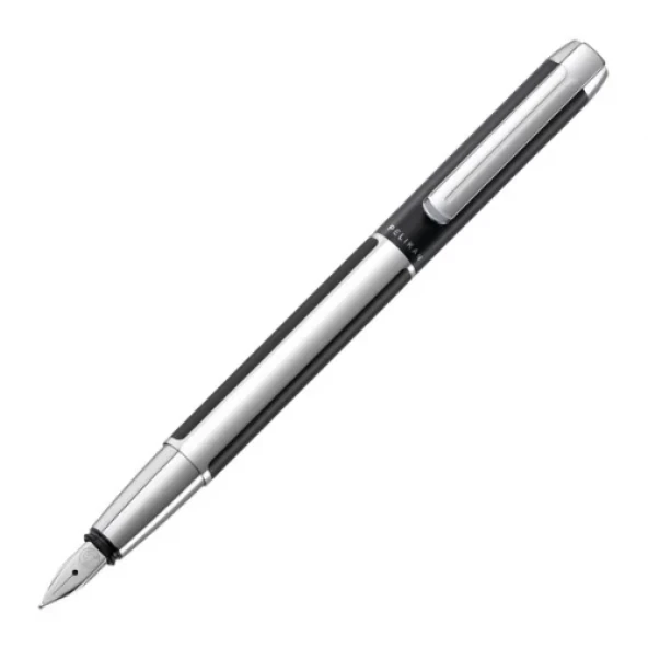 Pelikan Dolma Kalem Pura P40 Gümüş-Siyah ürün görseli 1