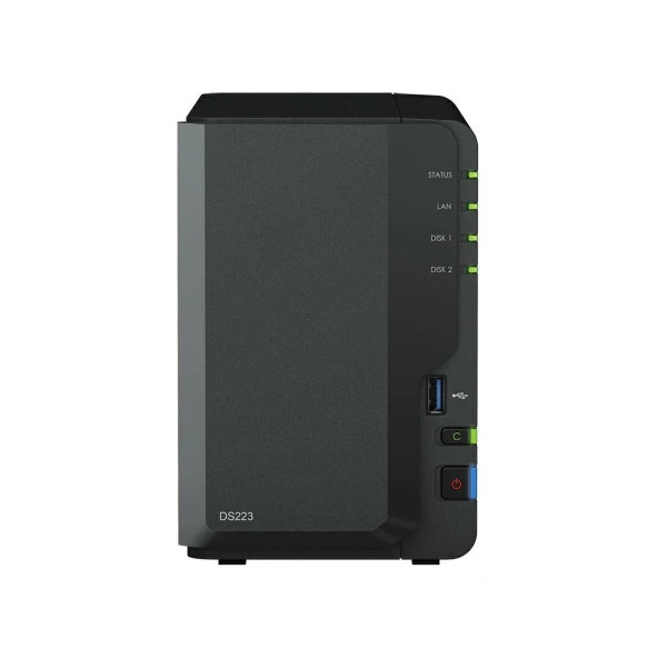 SYNOLOGY DS223 (2x18TB Desteği) RAID(0-1) NAS Depolama Ünitesi ürün görseli 1