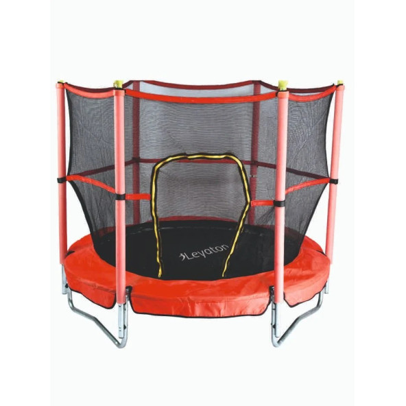 Trambolin Fileli Korumalı 152 Cm Kolay Kurulum Kırmızı ürün görseli 1