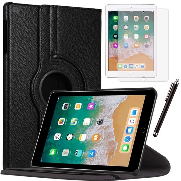 Apple iPad 5 Nesil / 6 Nesil Kılıf Ekran Koruyucu Ve Kalem Set ürün görseli 1