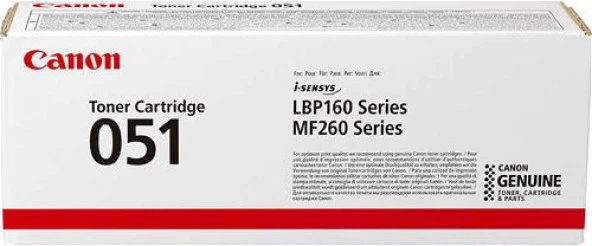 CANON CRG-051 BK Toner kartus 2168C002 2168C002 ürün görseli 1