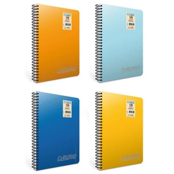 Gıpta Chromo Spiralli PP Kapak Defter A4 Çizgili 100yp ürün görseli 1