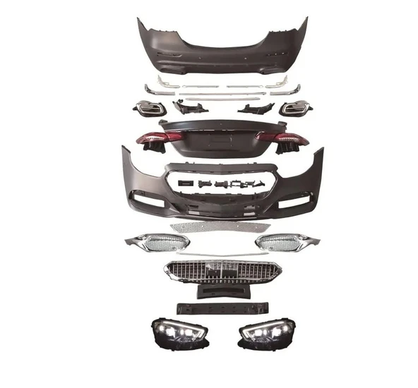 AUTOGP Mercedes w213 dönüşüm body kit seti full facelift 2022 maybach 2016 / 2020 ürün görseli 1