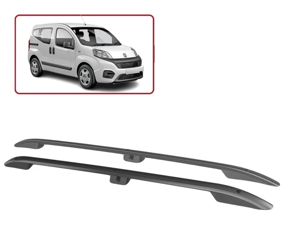 NİKEN Fiat fiorino tavan çıtası port bagaj taşıyıcı siyah ürün görseli 1