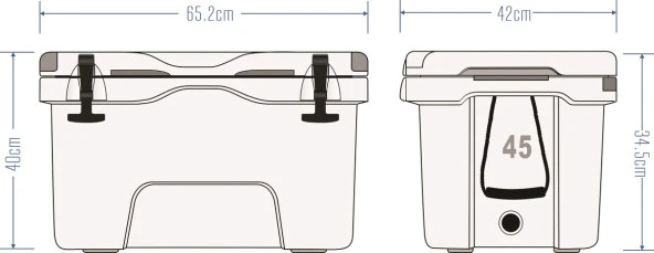 Icepeak Aden Buzluk 45 Litre - Resim 4