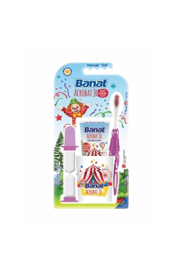 BANAT Acrobat Junior Çocuk Diş Fırça Seti ürün görseli 1