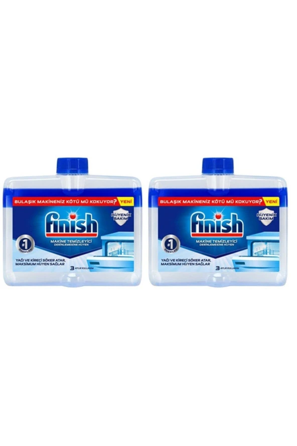 FİNİSH Bulaşık Makinesi Temizleyici Sıvı 250 Ml X 2 ürün görseli 1