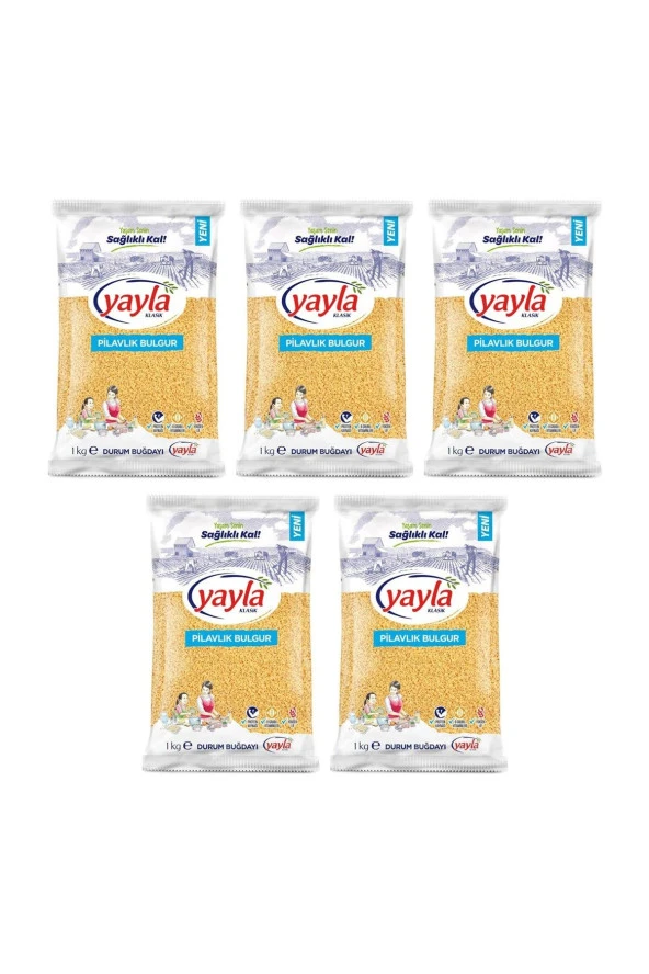 YAYLA BAKLİYAT Yayla Pilavlık Bulgur 1 Kg 5 Li ürün görseli 1